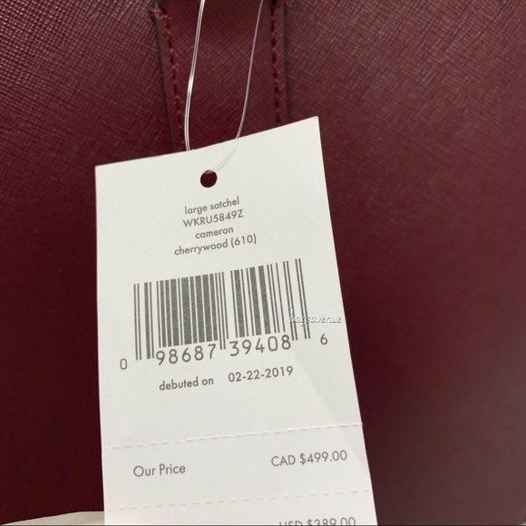 Kate spade Cameron large satchel cherrywood wallet - Picture 7 of 8